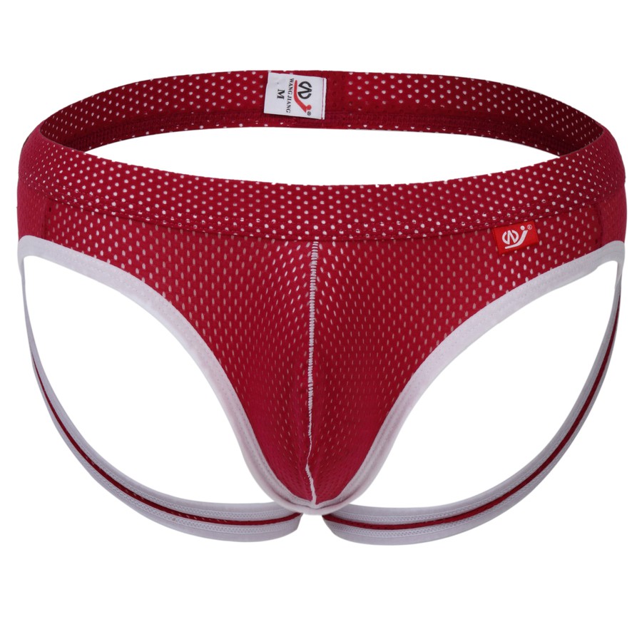 กางเกงในชายชุดชั้นในตาข่าย Qucik-dry สบาย Thong Underpants Soft Jockstrap U Pouch