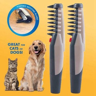 หวีไฟฟ้าสุนัขแมว  {Electric Dog Grooming Comb Cat}