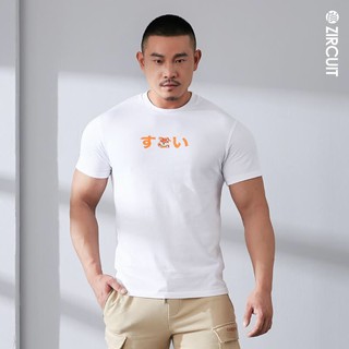 เสื้อยืดคอกลมZIRCUIT เสื้อยืดแขนสั้น BODY FIT Cotton 100% รุ่น Sugoi + Shiba!S-3XL