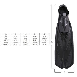 ตีนกบดำน้ำ/ว่ายน้ำ DIVING FINS, BLACK/GREY