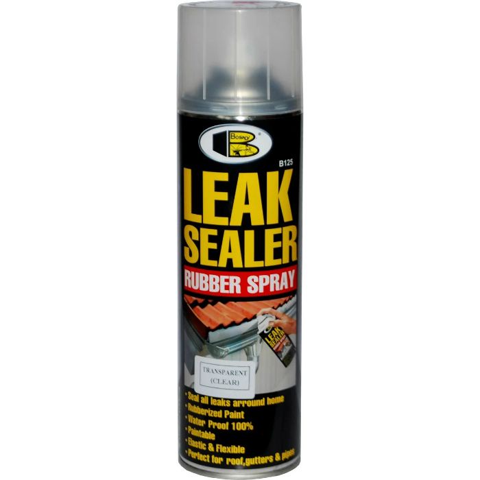 BOSNY Leak Sealer สเปรย์กันรั่ว กันซึม สเปรย์อุดรอยรั่ว Bosny B125 รอยแตกร้าว ขนาด 600ml สเปรย์กันรั่วซึม