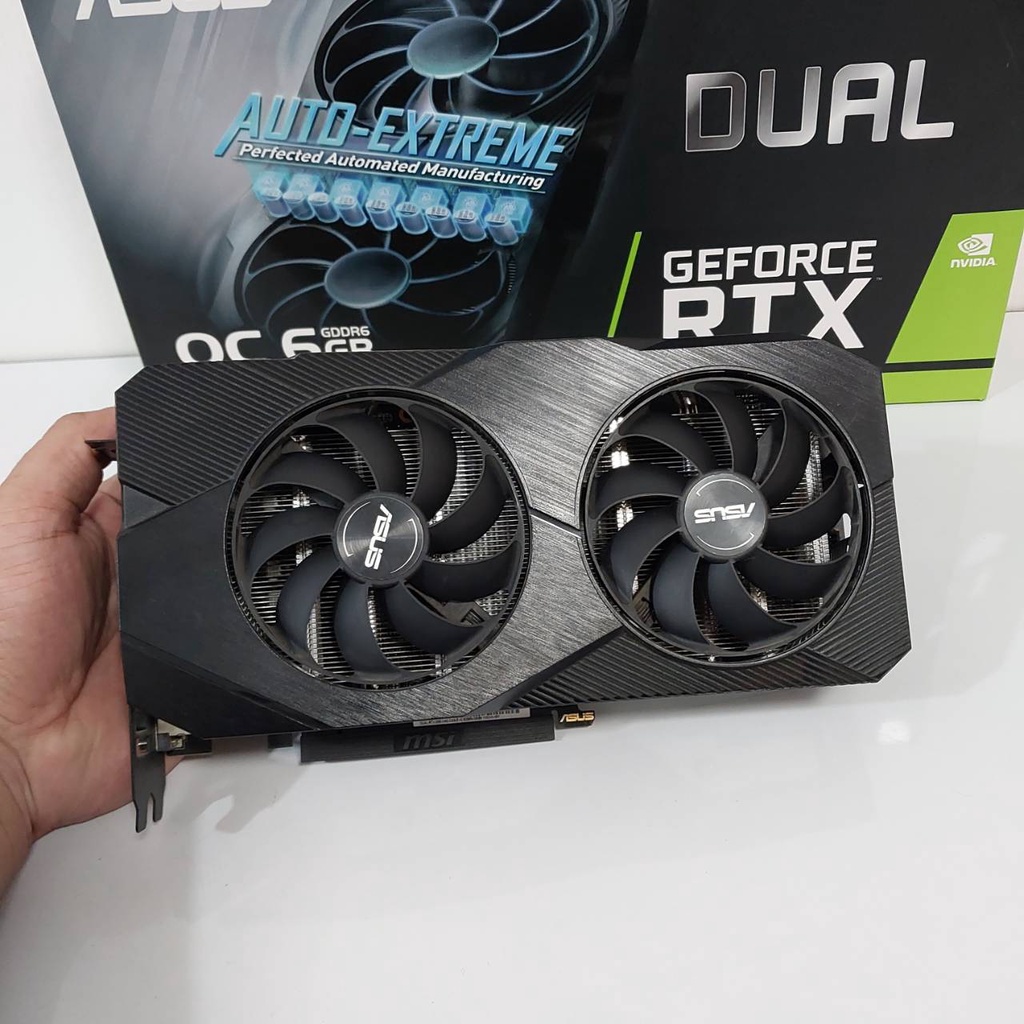 สินค้ามือสอง VGA (การ์ดแสดงผล) ASUS DUAL RTX2060 O6G EVO 6GB GDDR6 ...