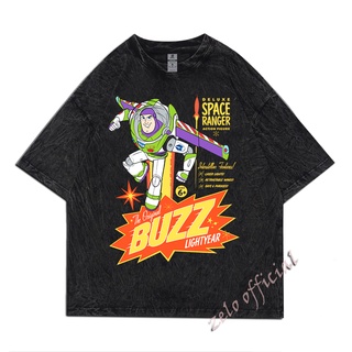 เสื้อยืดพิมพ์ลายเสื้อยืดBuzz Lightyear Toy Story Lightyear เสื้อวินเทจ / เสื้อซัก / เสื้อยืด S-4XL