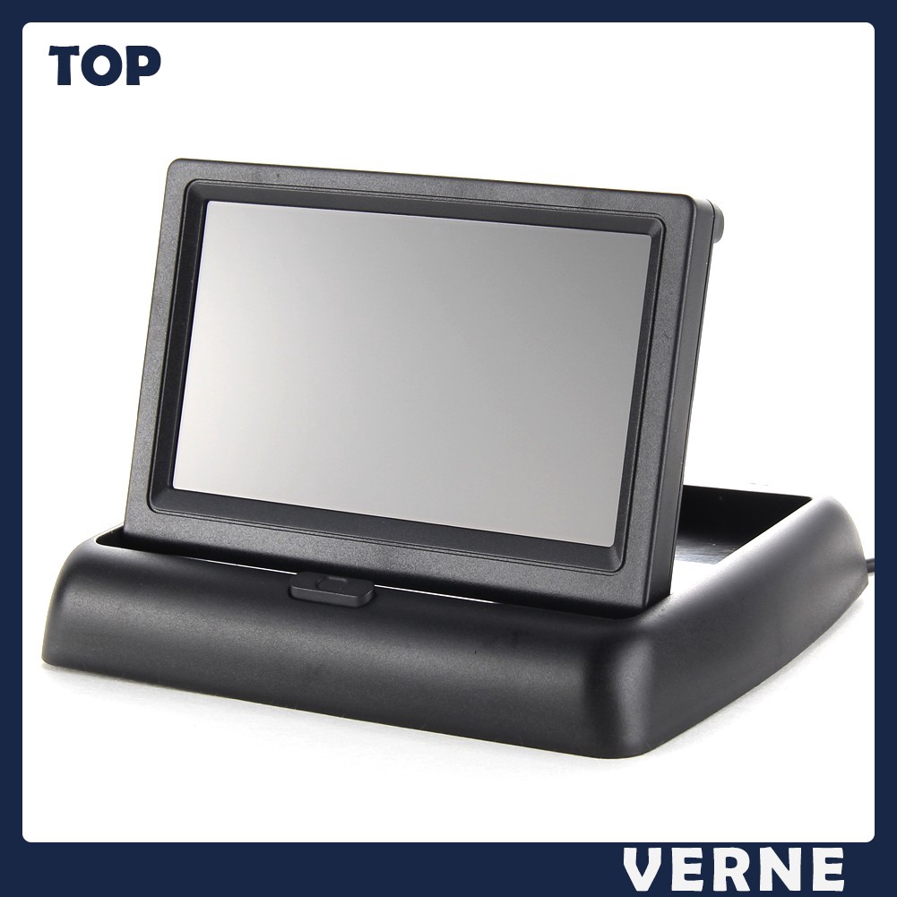 4.3" Foldable TFT LCD Monitor Car Rear View System Backup Reverse Camera 4.3" Foldable TFT LCD Monitor Car Rear View System Backup Reverse Camera