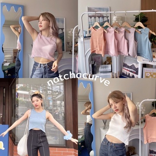 natchakloset | เสื้อแขนกุดทรงโค้ง 6สี