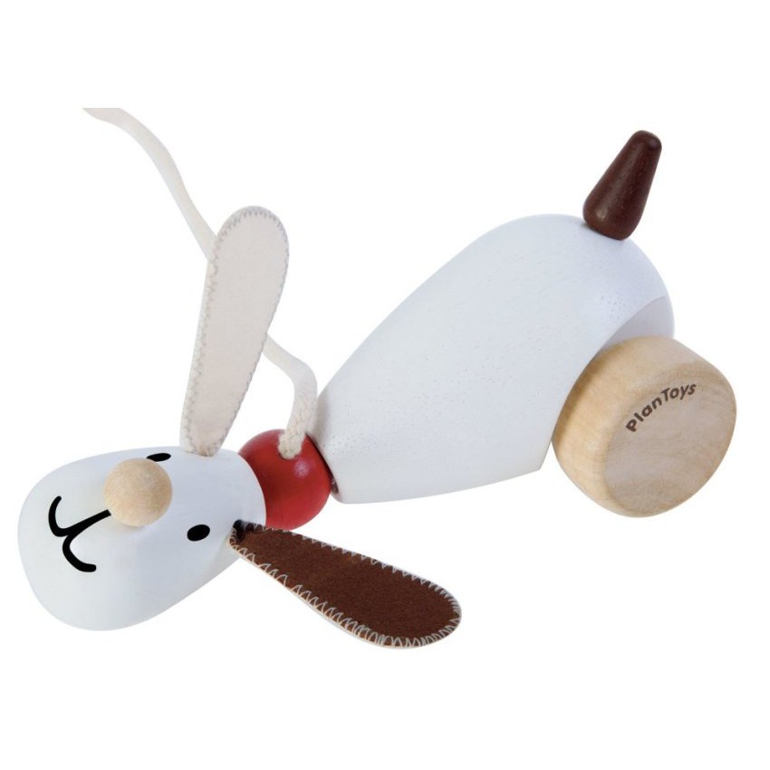 PlanToys ของเล่นไม้ 5103 Sit N Walk Puppy หมานั่งลากจูง เสริมพัฒนาการ สำหรับเด็กอายุ 12 เดือน ขึ้นไป