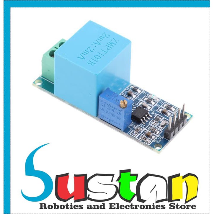 เซ็นเซอร์แรงดันไฟฟ้า AC เฟสเดียว ZMPT101B โมดูลหม้อแปลงสําหรับ Arduino