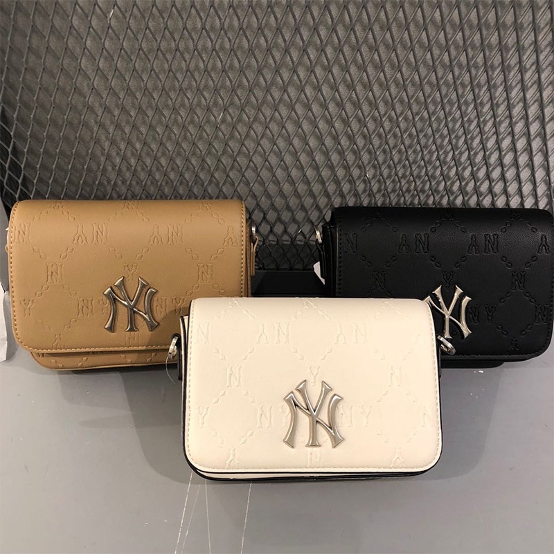 [pre-order] NEW ใหม่ล่าสุด กระเป๋าหนังสะพายข้าง MLB  NY แท้ outlet 100% รัประกันคุณภาพ