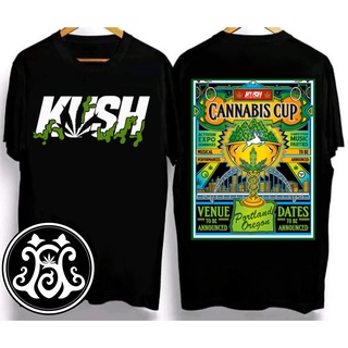 ผ้าฝ้าย 100%เสื้อยืด kush เสื้อยืดสุดเท่ Crew neck T-shirt. Oversized T-shirt เสื้อยืดผ้าคอตตอน V.19S-3XL