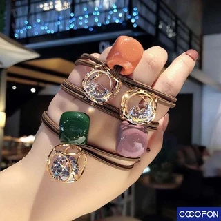 🔥พร้อมส่ง🔥#CC62 Hair band ยางรัดผมสไตล์เกาหลี ประดับลูกปัด แฟชั่น