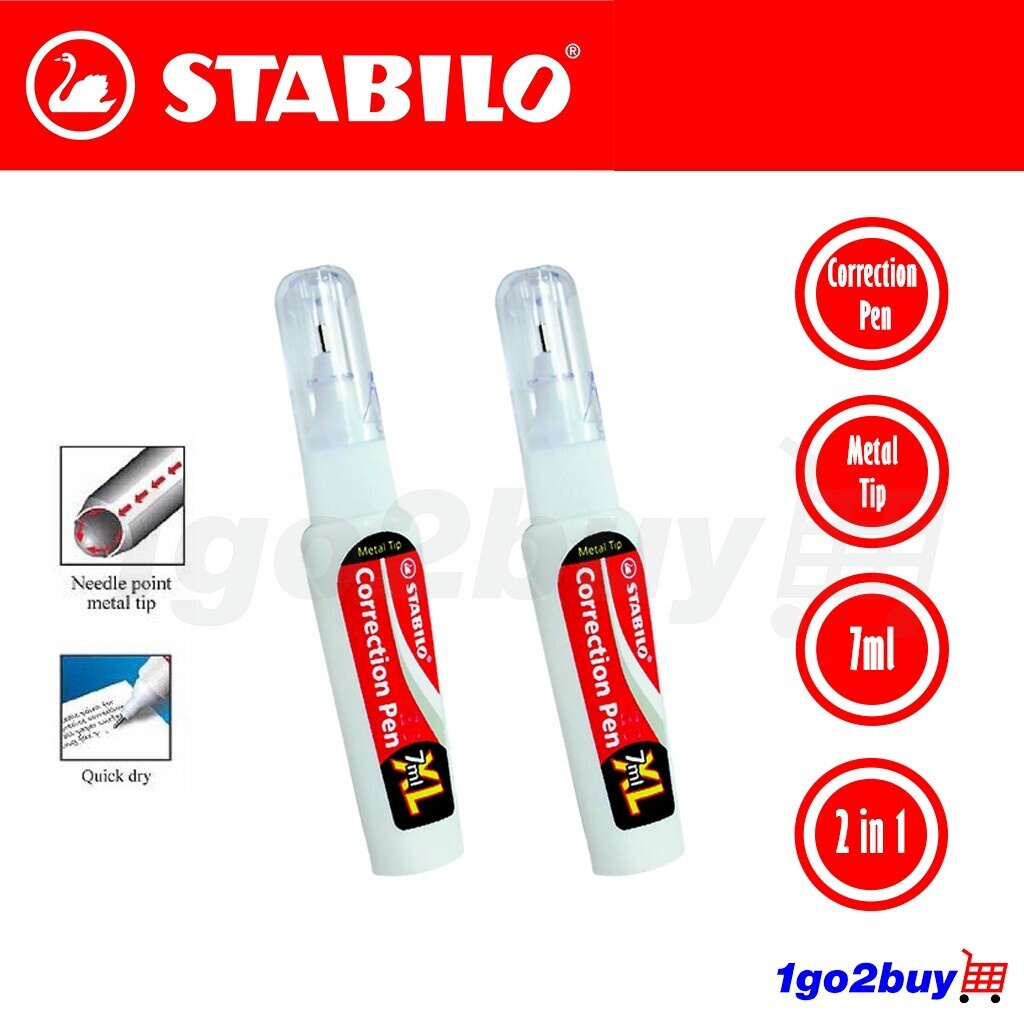 PM Stabilo Correction Pen 7ML*2pcs Value Pack XL 888PS2