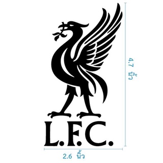 สติกเกอร์ ตัด ไดคัท ทีม ฟุตบอล หงส์แดง Liverpool LFC ขนาด 4.75 นิ้ว วัสดุ PVC กันน้ำ