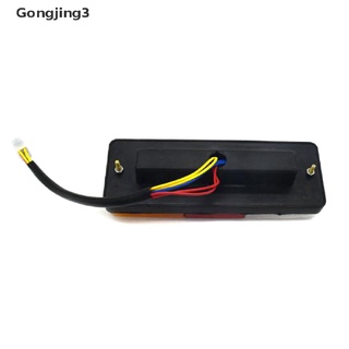 Gongjing3 ไฟเลี้ยว ไฟเบรก LED 12V กันน้ํา 3 สี สําหรับรถจักรยานยนต์