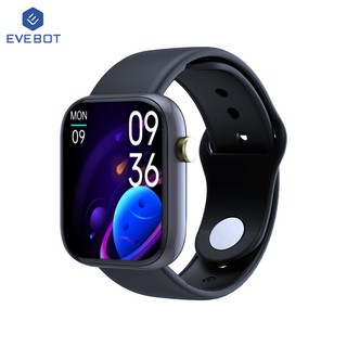 Evebot นาฬิกาข้อมือ Smart Watch สําหรับผู้ชายผู้หญิงแจ้งเตือนข้อความสไตล์สปอร์ต