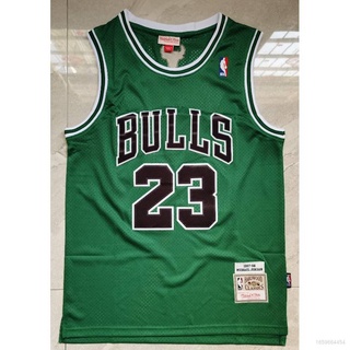 Bkb เสื้อกีฬาแขนกุด ลาย NBA Jersey Chicago Bulls JORDAN MN series สีเขียว พลัสไซซ์ 2021