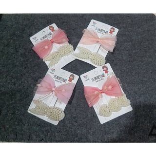 โบว์ติดผมและกิ๊ฟไข่มุก ที่ติดผมและกิ๊ฟติดผม รวมกันในแพคเดียว พร้อมส่ง