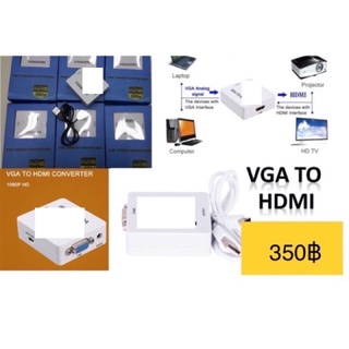 กล่องMiniสีฟ้า แปลง vga เป็น hdmi