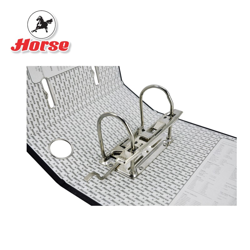 HORSE ตราม้า แฟ้มสันกว้างก้านยก H-401S A5 3 นิ้ว ปกดำ จำนวน 1 เล่ม - รูปที่ 2