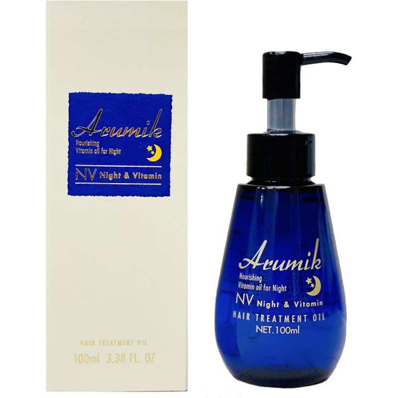 พร้อมส่ง Arumik Hair Oil, Night & Vitamin, 3.4 fl oz ,100 ml.