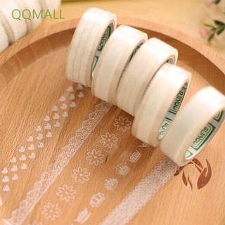 Qqmall สติ๊กเกอร์เทปกาวใส Diy สําหรับตกแต่งสมุดภาพ