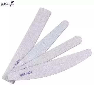 Monja ไฟล์เล็บ ตะไบขัดเล็บ 3 / 4 / 5 ชิ้น nail tips trimmer sanding grit manicure extension care design tools