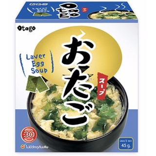 โอทาโกะ ซุปไข่ผสมสาหร่าย ขายส่ง 12 กล่อง (OTAGO Instant Laver Egg Soup)