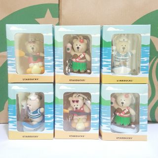 พวงกุญแจหมี starbucks  Summer Bearista   ปี 2019  2018 สตาร์บัคส์