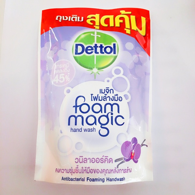 Dettol foam magic hand wash 200 ml ชนิดเติม