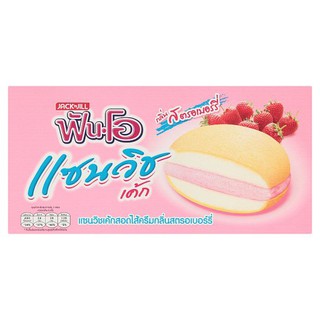 ราคาพิเศษ!! ฟัน-โอ แซนวิชเค้กสอดไส้ครีม กลิ่นสตรอเบอร์รี่ 90กรัม Teeth-O Sandwich Cake with Cream Strawberry flavor 90 g