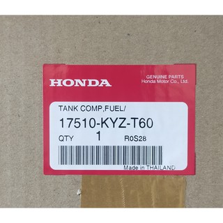 17510-KYZ-T60 ถังน้ำมันเชื้อเพลิง Honda Wave125 LED แท้ศูนย์