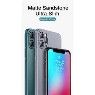 หรูหรา Matte กันกระแทก Hard PC สําหรับ iPhone 16 15 Pro Max 13 12 11 Pro MAX XR XS Max 8 7 Plus 14 Plus 15 Plus 14 Pro Max 12 13 Pro Max 16 Pro Max Simple Ultra Thin ฝาหลัง