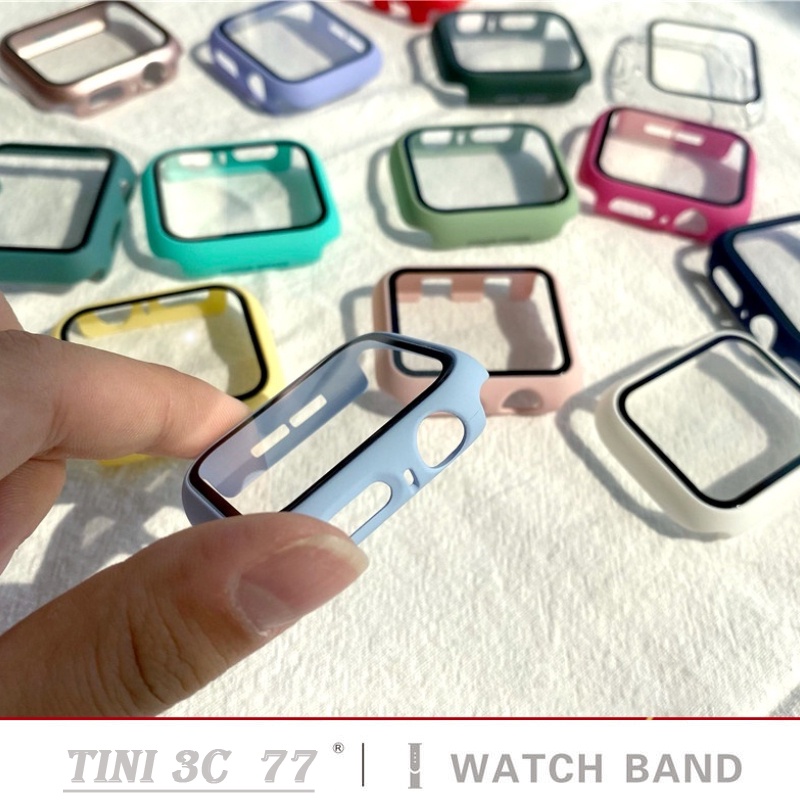 Apple Watch All-in-One Case + หน้าจอสําหรับ Apple Watch Series 7 6 5 4 3 2 1 SE กรณีกันกระแทก 38 มม.