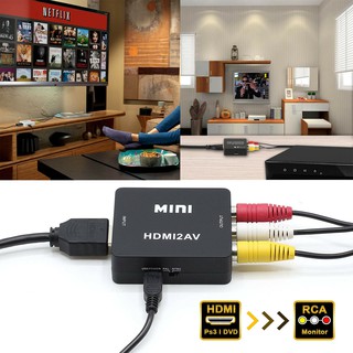 HDMI to AV Converter แปลงสัญญาณภาพและเสียงจาก HDMI เป็น AV