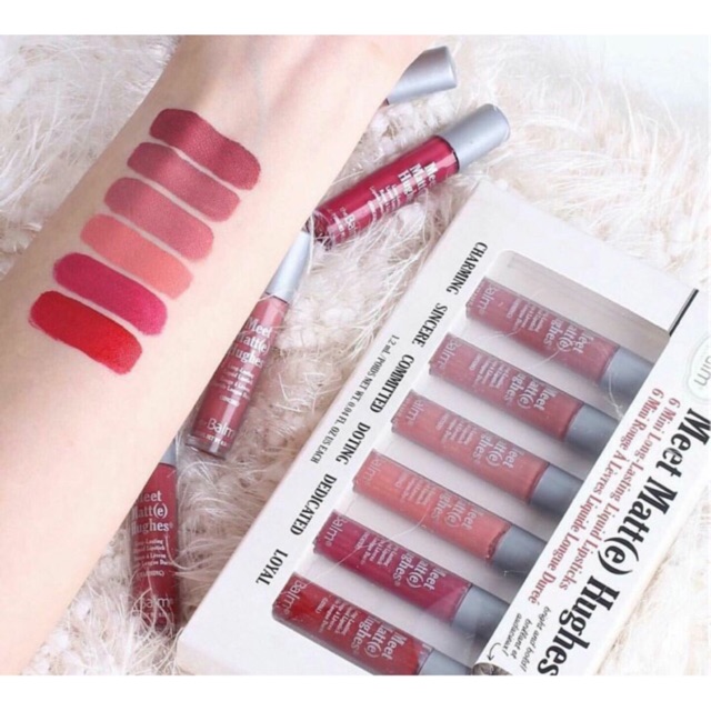 à¸à¸¥à¸à¸²à¸£à¸à¹à¸à¸«à¸²à¸£à¸¹à¸à¸�à¸²à¸à¸ªà¸³à¸«à¸£à¸±à¸ The Balm Meet Matte Hughes 6 mini Long Lasting Liquid Lipstick Set