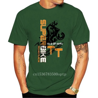 ขายดี เสื้อยืดแขนสั้น พิมพ์ลาย Isle Of Man Tt Races Superbike COhggk72EGabok64 สไตล์คลาสสิก สําหรับผู้ชาย