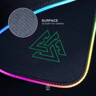 EGA TYPE MP3 แผ่นรองเมาส์ Mouse PAD พร้อมไฟ RGB EFFECT ไซส์ใหญ่ ใช้งานง่าย ลื่นไหลไม่มีสะดุด ของแท้รับประกัน 2 ปี