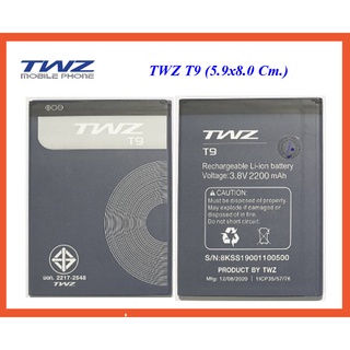 แบตเตอรี่ TWZ T9 (5.9x8.0 cm.) ของแท้