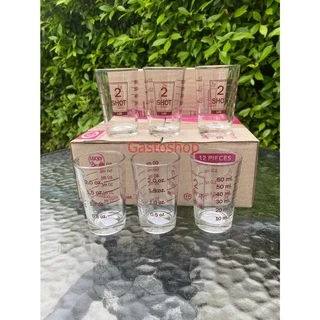แก้ว 2 ช๊อต 60ml แก้วตวง ถ้วยตวง SHOT GLASS พร้อมส่ง...!!!
