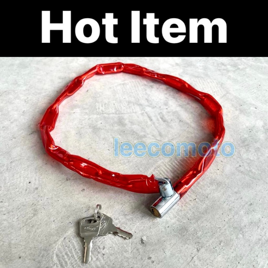 ล็อคส้อม Heavy Duty Security ล็อคโซ่รถจักรยานยนต์ Motosikal มอเตอร์ Kunci Rantai ULock U ล็อคโซ่ RAN