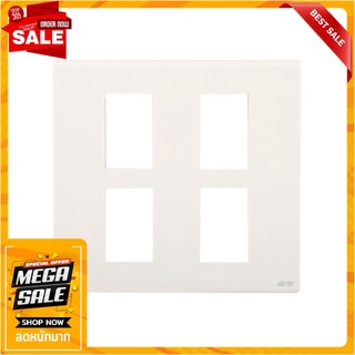 หน้ากาก 4 ช่อง EVE 540477 สีขาว อุปกรณ์ปลั๊กและสวิตช์ WALL PLATE EVE 540477 4 GANG WHITE