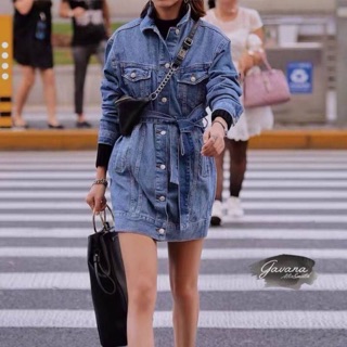 เดรสยีน ผูกเอว