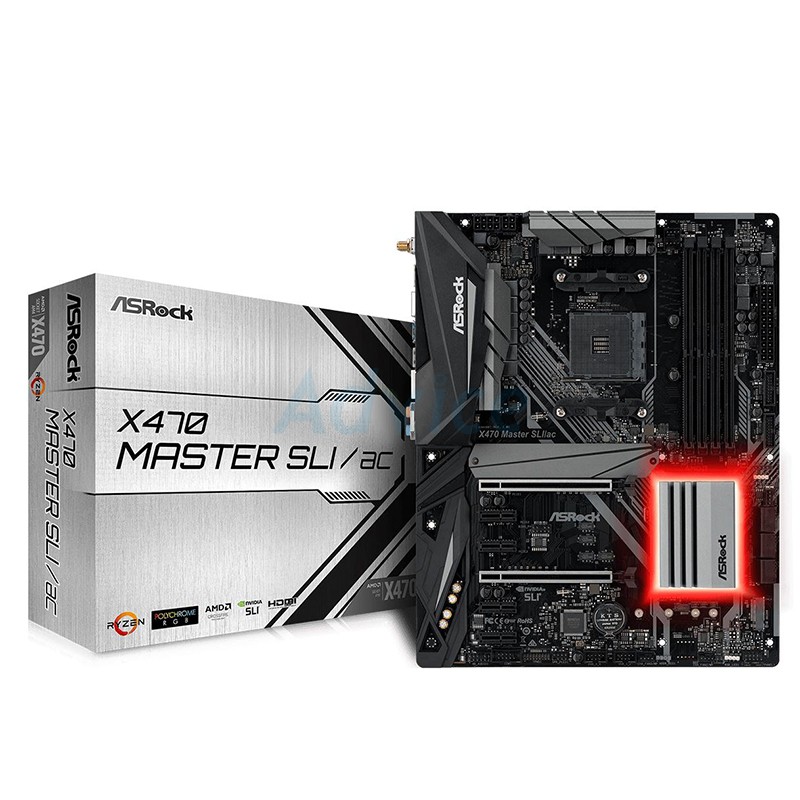 MAINBOARD (เมนบอร์ด) AM4 ASROCK X470 MASTER SLI/AC รับประกัน 3 - Y