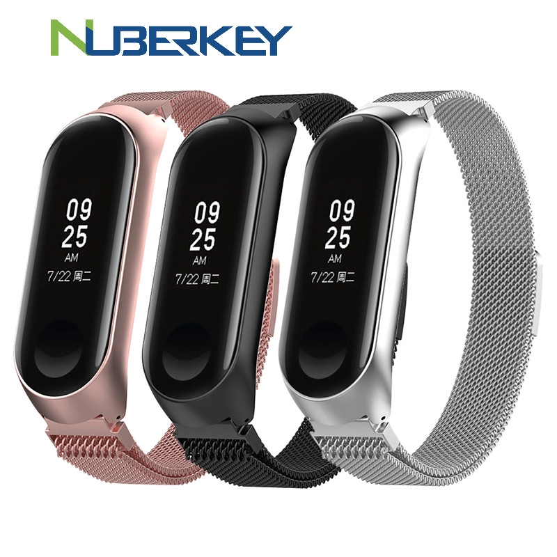 Metal Stainless Steel Strap for Xiaomi Mi Band 7 6 5 Miband 4 3