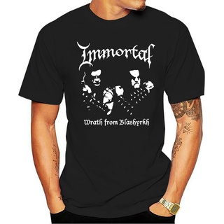 ถูกสุดๆพร้อมส่ง เสื้อยืดแขนสั้น ผ้าฝ้าย 100% พิมพ์ลายการ์ตูน Immortal Wrath From Blashyrkh Metal หลากสี แฟชั่นฤดูร้อน สํ