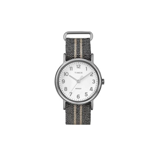 Timex TW2R92200 Weekender Metallic นาฬิกาข้อมือผู้หญิง สีเทา