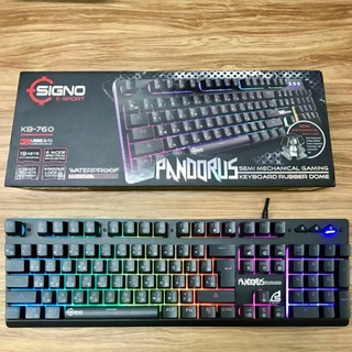 Signo E-Sport KB-760 PANDORUS Semi-Mechanical Gaming Keyboard คีย์บอร์ดเกมมิ่ง💥 รับประกันสินค้า 2 ปีเต็ม