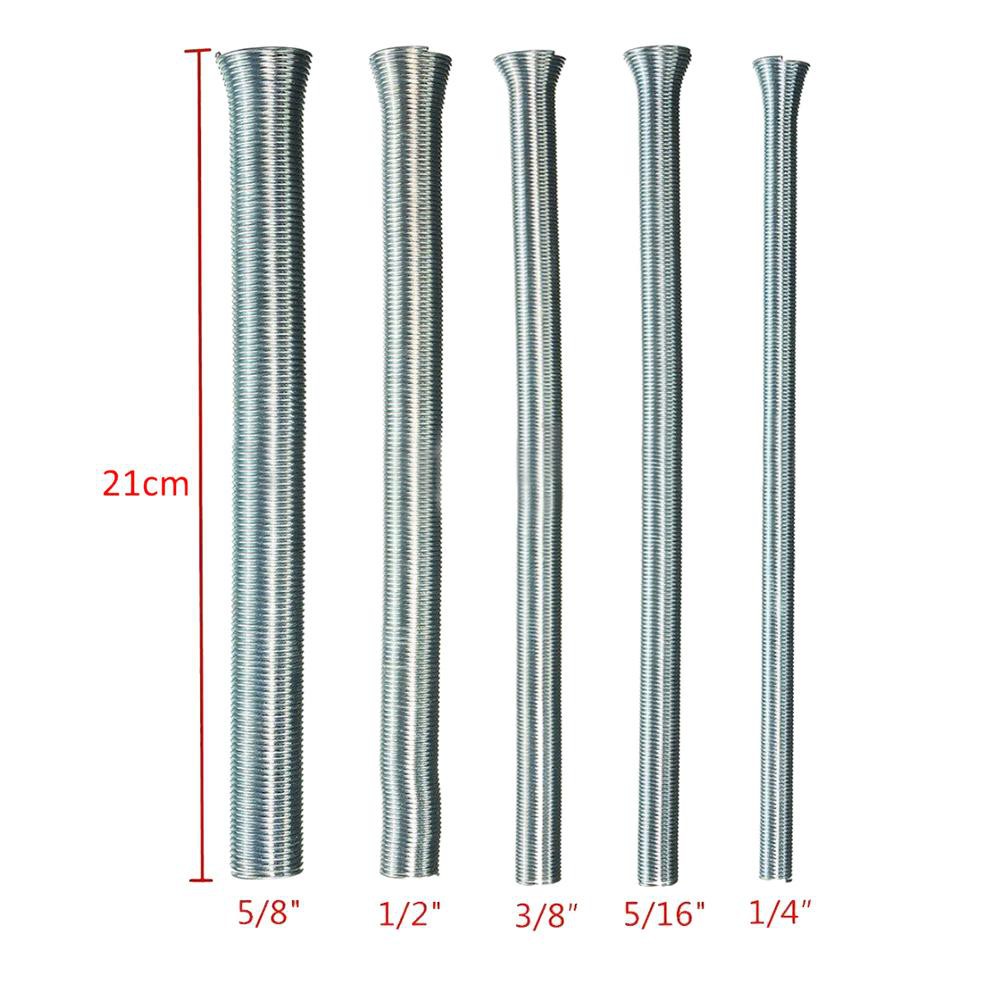 ACT5PCS Manual PVC Wire Spring Pipe Bender Curve Springs Tube Bending ...