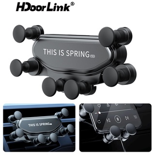 Hdoorlink ตัวยึดแรงโน้มถ่วง สากล ที่วางโทรศัพท์ในรถยนต์ ที่วางช่องระบายอากาศ ขาตั้ง คลิป 360° แร็ค GPS หมุนได้ สําหรับสมาร์ทโฟน