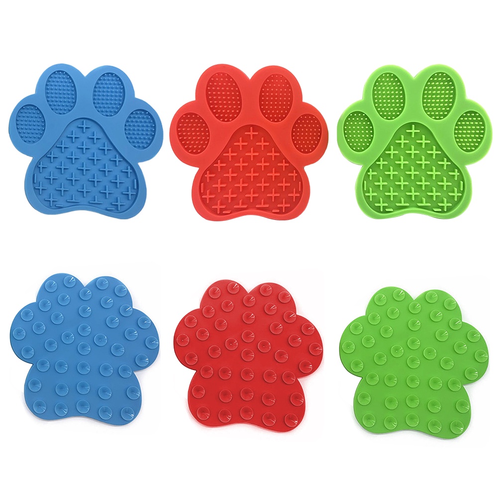 Dog Lick Pad Pet Bathing Distraction Pads Wall Mouted Silicone Slow