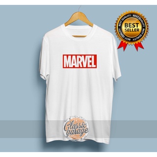 เสื้อยืดสีพื้น เสื้อยืดคอกลมเสื้อยืด ผ้าฝ้าย พิมพ์ลายซุปเปอร์ฮีโร่ Marvel Distro เครื่องประดับแฟชั่น